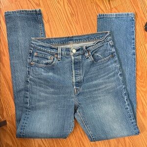 Levis 501 Classic Blue Denim Jeans